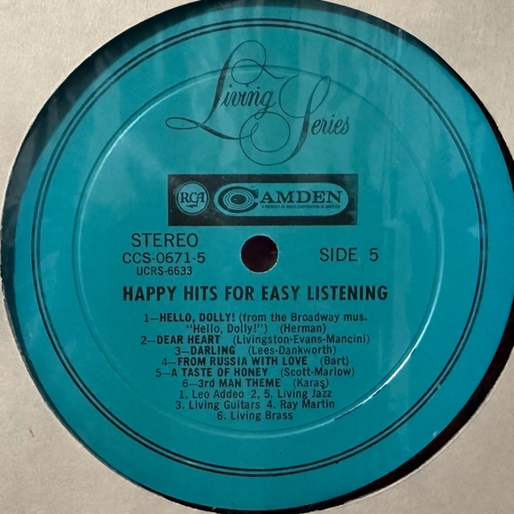 “Happy Hits for Easy Listening” Vinyl Records (5 Records) - Picture 12 of 13